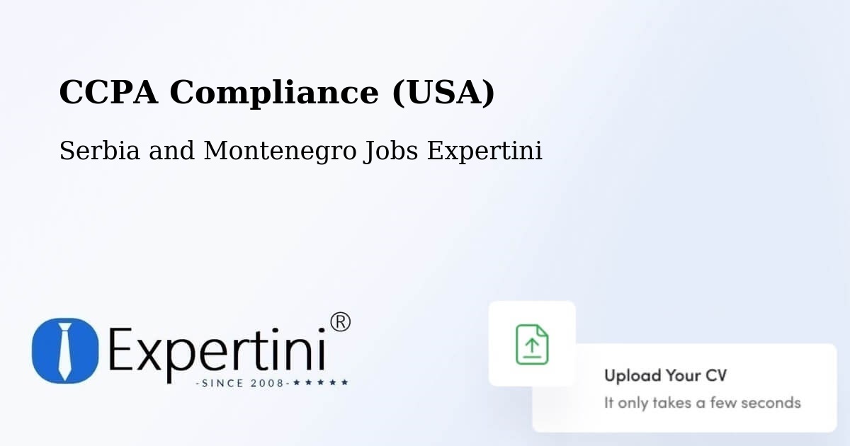 CCPA Privacy Rights & Compliance Notice – Delson - Serbia and Montenegro Jobs Expertini